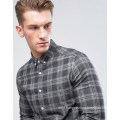 Loose Denim Check Shirt